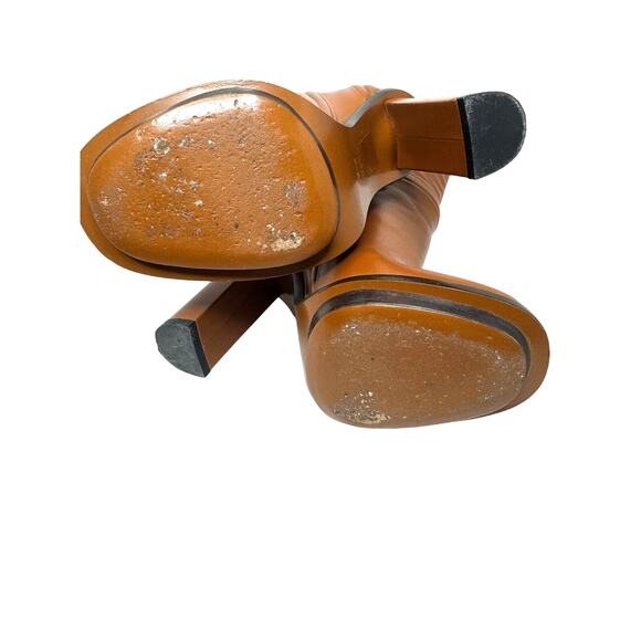 GUCCI  Brown Calfskin Lifford Over the Knee High Classic Boots in cocoa sz 35.5 - Picture 6 of 14